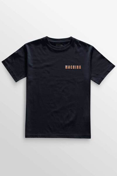 Kretas Unisex tamnoplava T-shirt Machina veštačka inteligencija AI kompjuters...