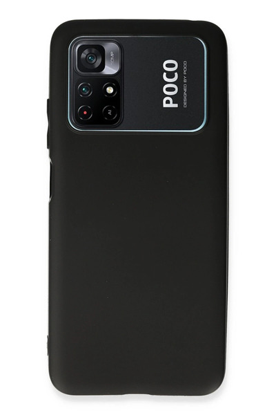 NewFace حافظة هاتف Xiaomi Poco M4 Pro 4G من السيليكون الأول - أسود 1491515709