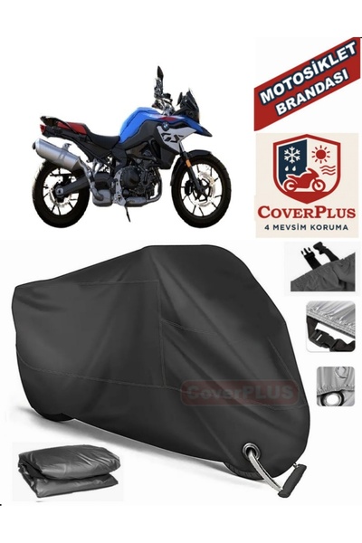 MotoEN Black Lock Compatible Bmw R 800 Rt Motor Tarpaulin Motorcycle Tarpauli...