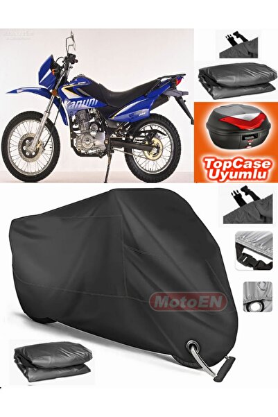 MotoEN قفل أسود متوافق مع قانون إندورو 200 من القماش المشمع Topcase الخلفي ال...