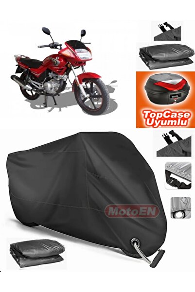 MotoEN Black Lock Compatible Arora Ar 125-48 Yebere Tarpaulin Topcase Rear Ba...