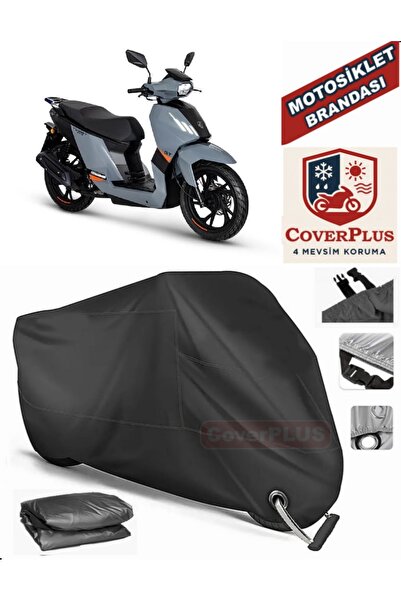 MotoEN قفل أسود متوافق مع بيجو تويت 125 موتور قماش القنب دراجة نارية القماش ا...