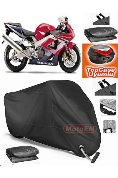 MotoEN Black Lock Compatible Honda Cbr 929 Rr Tarpaulin Topcase Rear Bag Comp...