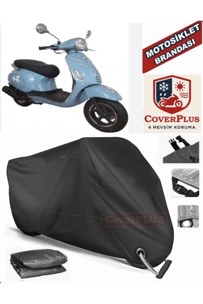 MotoEN قفل أسود متوافق مع محرك الملك KR-211 رنا 50 موتور القماش المشمع للدراج...