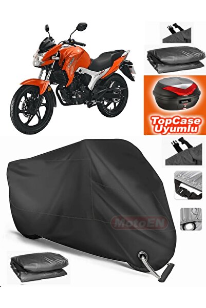 MotoEN قفل أسود متوافق مع Lifan LF150-10B قماش القنب Topcase الخلفي حقيبة متو...