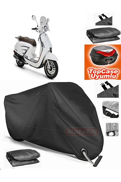 MotoEN Black Lock Compatible Rks Bitter 50 Tarpaulin Topcase Back Bag Compati...