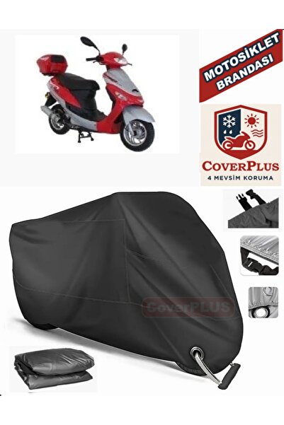 MotoEN Black Lock Compatible Mondial 50 Tt Motor Tarpaulin Motorcycle Tarpaul...