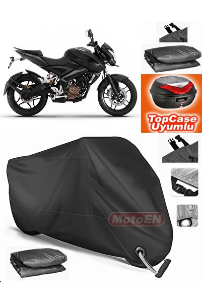 MotoEN Black Lock Compatible Bajaj Pulsar Ns 200 Tarpaulin Topcase Rear Bag C...