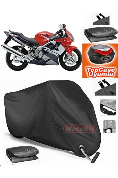 MotoEN قفل أسود متوافق مع Honda CBR 600 F Sport Tarpaulin Topcase الخلفي حقيب...