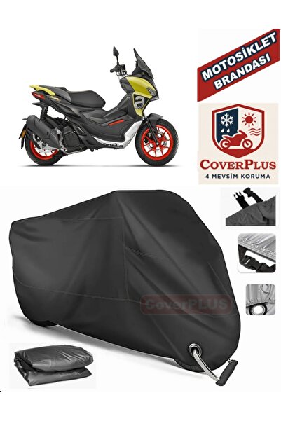 MotoEN Black Lock Compatible Aprilia Sr 125 Motor Tarpaulin Motorcycle Tarpau...