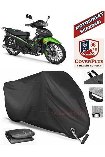 MotoEN Black Lock Compatible Rks Sniper 100 Motor Tarpaulin Motorcycle Tarpau...