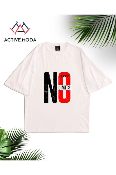 ACTIVE MODA -Men's Short Sleeve No Printed Tshirt Large Size Oversize Cotton Fabric
