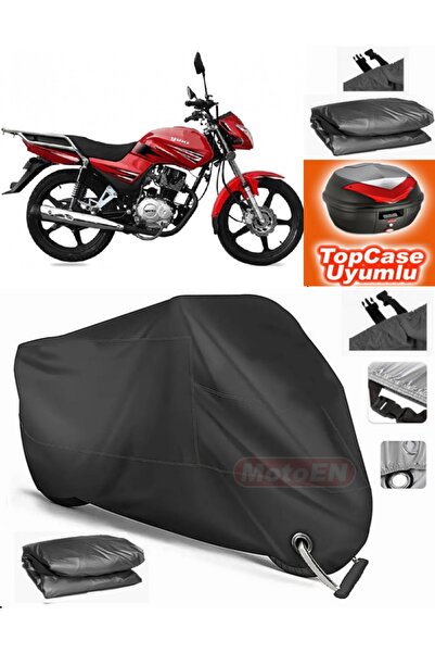 MotoEN Black Lock Compatible Yuki Forza 100 Tarpaulin Topcase Rear Bag Compat...