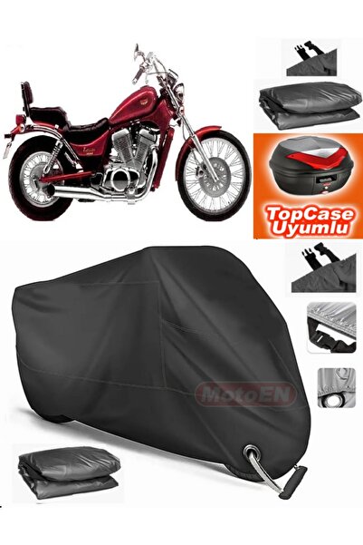 MotoEN قفل أسود متوافق مع سوزوكي VS 800 دخيل القماش المشمع Topcase الخلفي حقي...