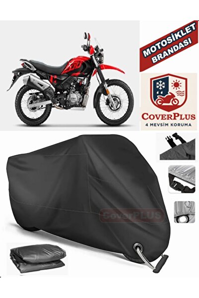 MotoEN قفل أسود متوافق مع خيمة غطاء من القماش المشمع للدراجة النارية Hero XPu...