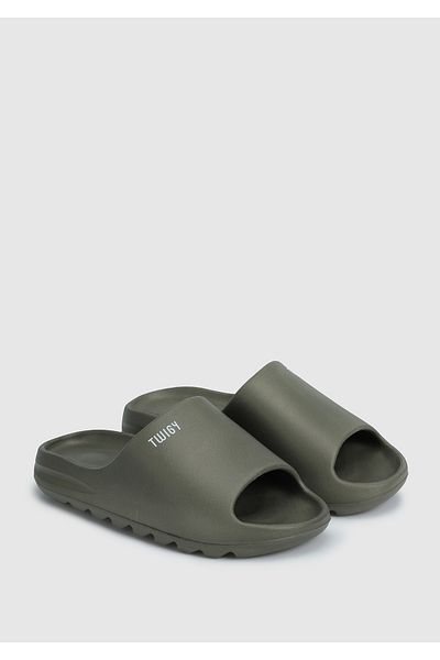 Twigy Khaki Men's Beach Slippers - Stylish and Comfortable Design