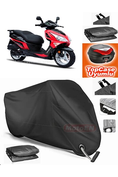 MotoEN قفل أسود متوافق مع Motoran Maxima 150 قماش القنب Topcase الخلفي حقيبة ...