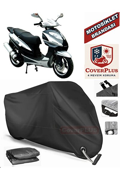 MotoEN Black Lock Compatible Mondial 150 Kn Engine Tarpaulin Motorcycle Tarpa...