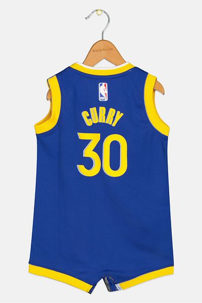 Nike X Nba Toddlers Boy Sleeveless Brand Logo Bodysuits, Blue