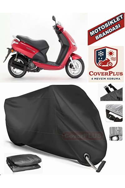 MotoEN Black Lock Compatible Peugeot Vivacity 125 Engine Tarpaulin Motorcycle...