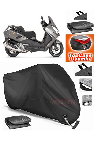 MotoEN قفل أسود متوافق مع بيجو ستاليس 250 من القماش المشمع Topcase الخلفي الم...