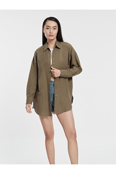 Loft Loose Fit Kadın Gömlek U.kol