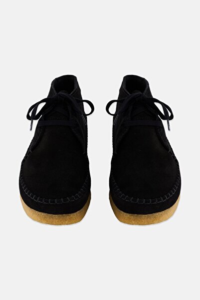 CLARKS Men Standard Weaver Lace Up Boot, Black