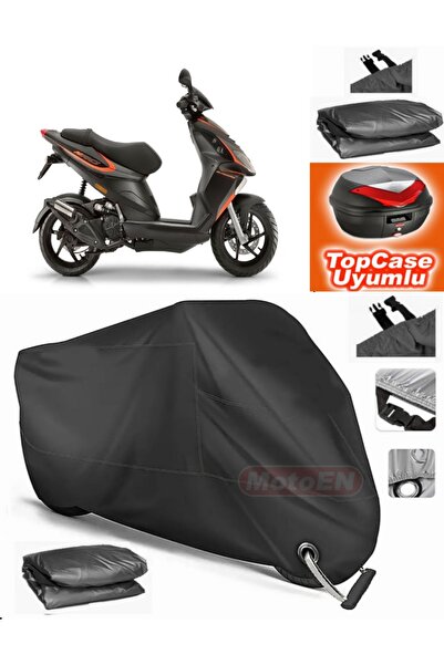 MotoEN Black Lock Compatible Piaggio Nrg Power 50 Tarpaulin Topcase Rear Bag ...