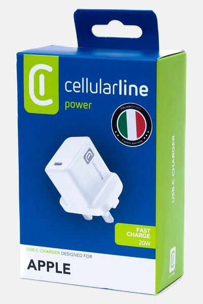 Cellularline Pd 20w Usb-c Charger, White