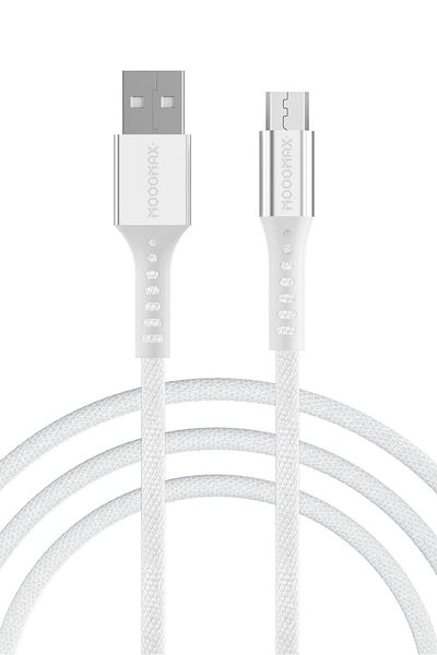 MOOGMAX Mx16 2 Meter Fabric Charging Cable, Grey