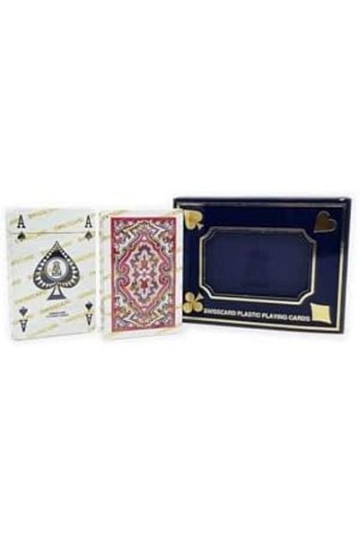 STOREMAX Bystoreby Plastic Playing Game Card Waterproof Double Deck in Hard Closed Box One Inside