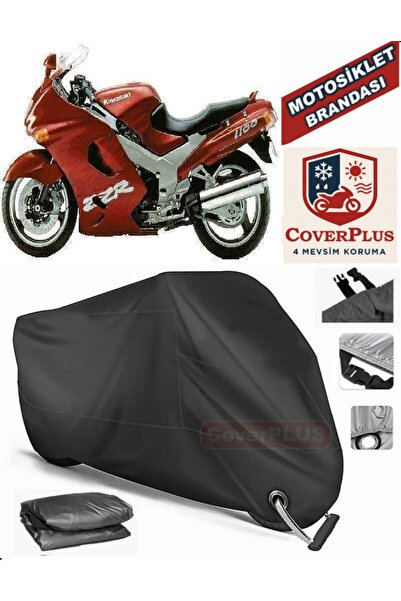 MotoEN قفل أسود متوافق مع Kawasaki ZZR 1100 موتور القماش المشمع للدراجات النا...