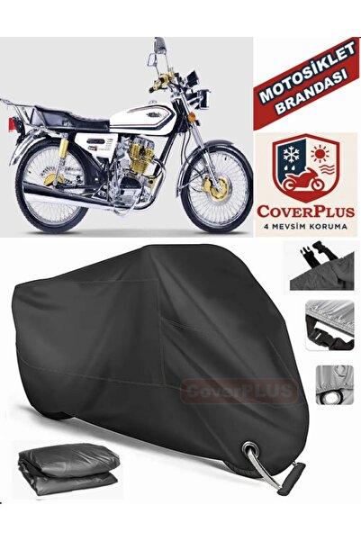 MotoEN Black Lock Compatible Falcon Leopard 222 Motor Tarpaulin Motorcycle Ta...