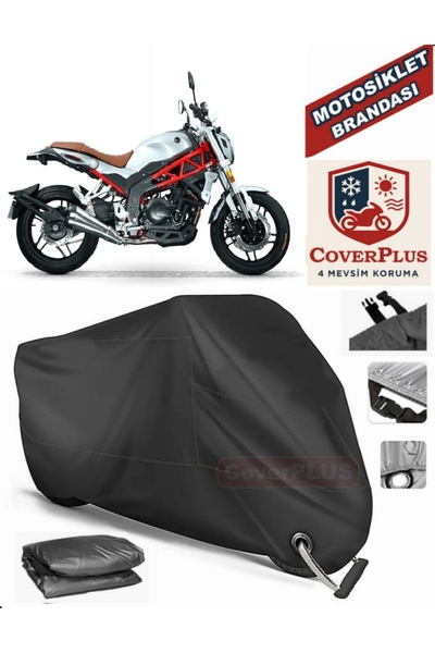 MotoEN Black Lock Compatible Rks Rs 400 Motor Tarpaulin Motorcycle Tarpaulin ...