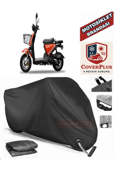 MotoEN Black Lock Compatible Yuki Qm50Qt-6E Snoopy Motor Tarpaulin Motorcycle...