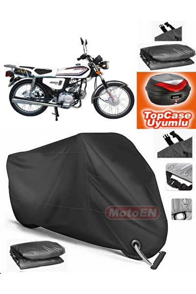 MotoEN Black Lock Compatible Arora Ar 50-30 Tarpaulin Topcase Back Bag Compat...
