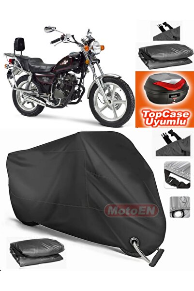 MotoEN Black Lock Compatible Kanuni Seyhan 150 Tarpaulin Topcase Back Bag Com...