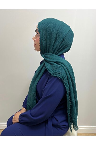 shop Petrol yeşili Bürümcük şal