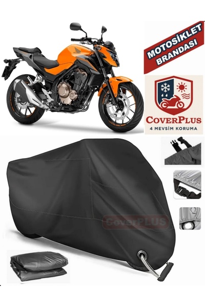 MotoEN Black Lock Compatible Honda Cb 500 Motor Tarpaulin Motorcycle Tarpauli...