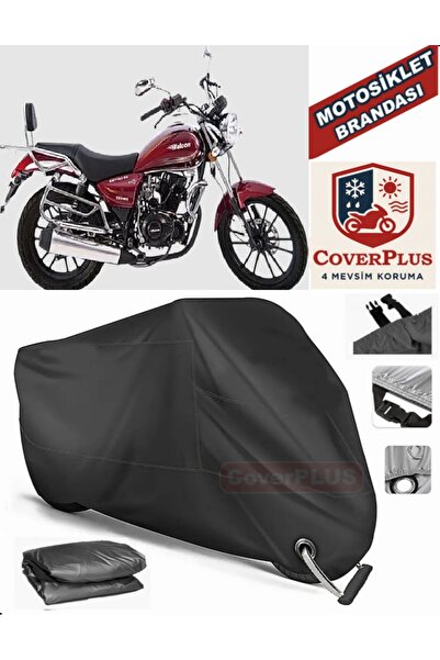 MotoEN قفل أسود متوافق مع Falcon Crown 150 Motor Tarpaulin دراجة نارية قماش ا...