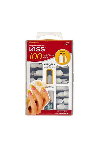 Kiss Kiss 100 Full Cover Oval Nails 100PS13