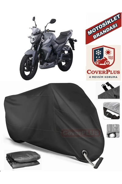 MotoEN Black Lock Compatible Sym Wolf Sb 250 Ni Motor Tarpaulin Motorcycle Ta...