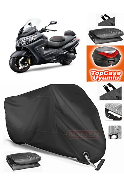 MotoEN Black Lock Compatible Sym Maxsym 600I Abs Tarpaulin Topcase Rear Bag C...
