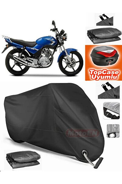 MotoEN Black Lock Compatible Yamaha Ybr 125 Esd Tarpaulin Topcase Rear Bag Co...