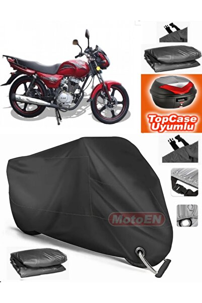 MotoEN Black Lock Compatible Arora Ar 170-20 Elegant Tarpaulin Topcase Back B...