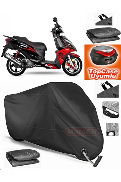 MotoEN Black Lock Compatible Yuki Yk150T-20 Tarpaulin Topcase Rear Bag Compat...