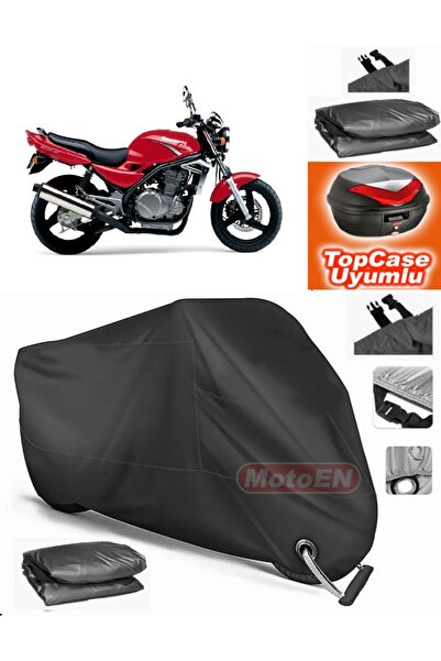 MotoEN قفل أسود متوافق مع Kawasaki ER-5 قماش القنب Topcase الخلفي حقيبة متواف...