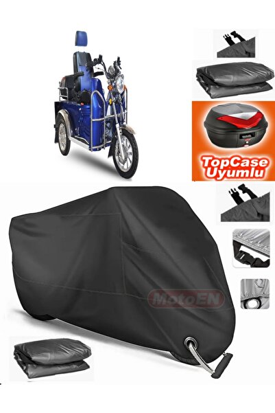 MotoEN قفل أسود متوافق مع Yuki YK-25 Pony Canvas Topcase Topcase المتوافق مع ...