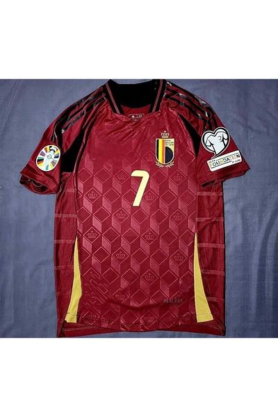 DAYIBALI DÜKKAN Dayibali Belgium De Bruyne 24/25 New Season Maroon Home Jersey