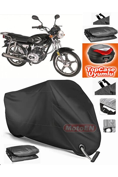 MotoEN قفل أسود متوافق مع Bisan Soil WRC 125 قماش القنب Topcase الخلفي متوافق...